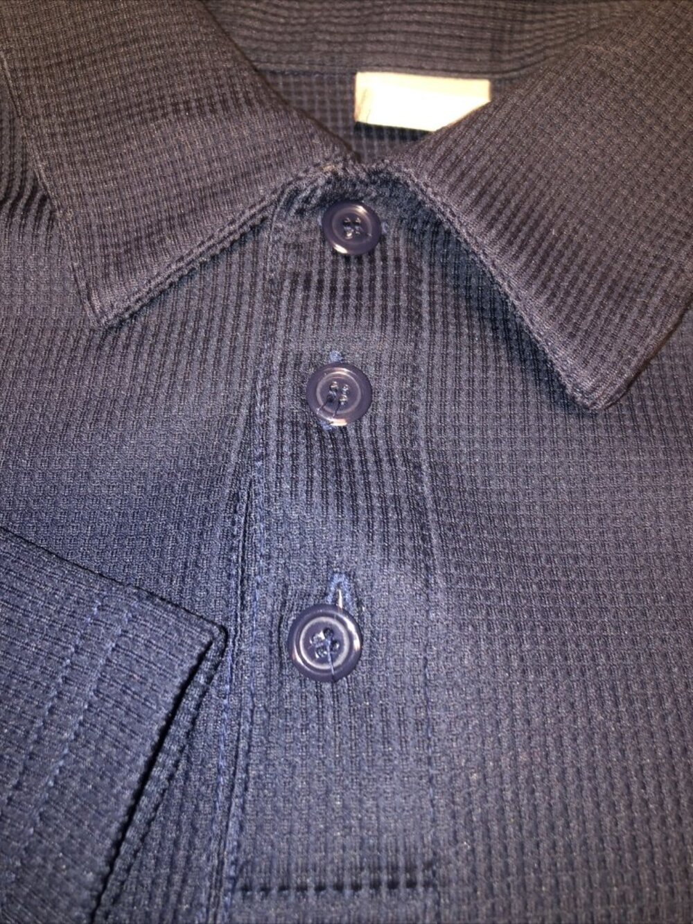 Nike Polo Shirt Adult Medium Blue Gray Swoosh Golfer Golf Fitdry Men’s Golfing - Picture 4 of 8